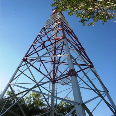 60 gradi angolo 4 gambe angolare auto-supporto reticola torre di comunicazione di acciaio torre