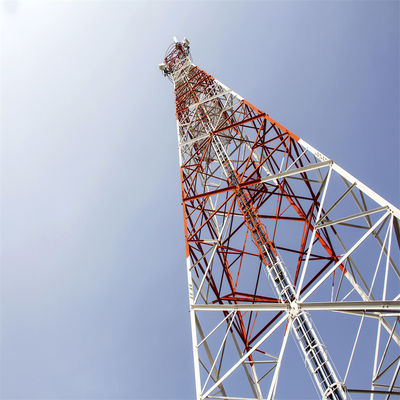 60 gradi angolo 4 gambe angolare auto-supporto reticola torre di comunicazione di acciaio torre