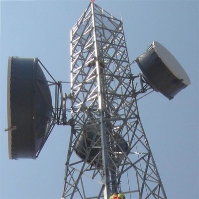 Torre di telecomunicazioni mobile angolare in acciaio a 72,4 m di lunghezza ASTM A36 A572 Gr50