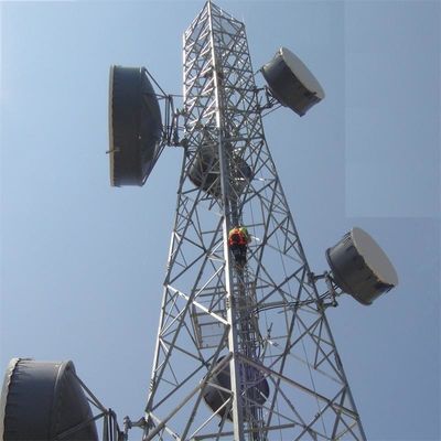 Torre di telecomunicazioni mobile angolare in acciaio a 72,4 m di lunghezza ASTM A36 A572 Gr50