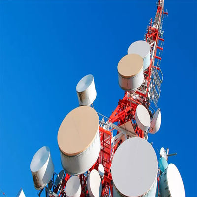 Torre radio a reticolo di 60 m angolare galvanizzata ad immersione calda in acciaio a quattro zampe Torre di comunicazione antenna