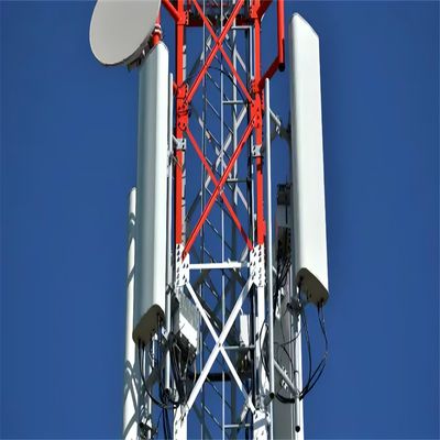 Torre radio a reticolo di 60 m angolare galvanizzata ad immersione calda in acciaio a quattro zampe Torre di comunicazione antenna