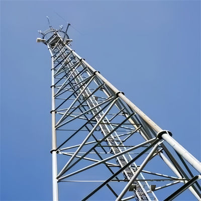 3 gambe tubo a gambe tubo tubolare di acciaio autoportante galvanizzato a caldo telecomunicazione comunicazione torre cellulare