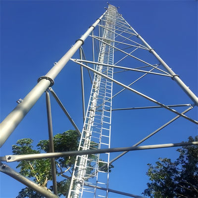 3 gambe tubo a gambe tubo tubolare di acciaio autoportante galvanizzato a caldo telecomunicazione comunicazione torre cellulare