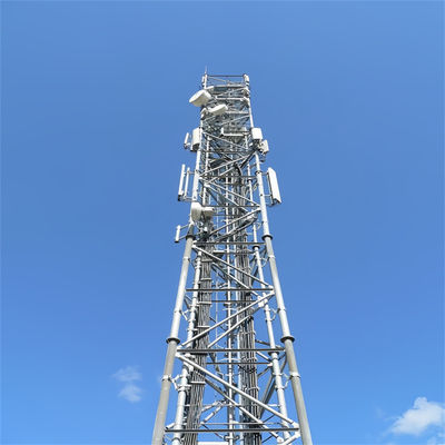 3 gambe tubo a gambe tubo tubolare di acciaio autoportante galvanizzato a caldo telecomunicazione comunicazione torre cellulare