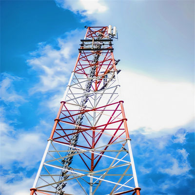 3 gambe tubo a gambe tubo tubolare di acciaio autoportante galvanizzato a caldo telecomunicazione comunicazione torre cellulare