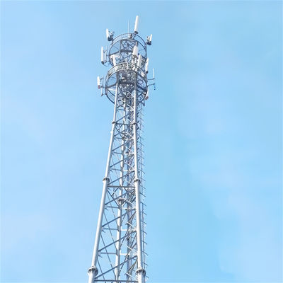Autoportante Televisione digitale galvanizzata a caldo ricevitore cellulare Radio Telecom Wifi Antenna triangolare torre di mastello in acciaio