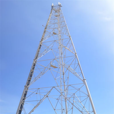Autoportante Televisione digitale galvanizzata a caldo ricevitore cellulare Radio Telecom Wifi Antenna triangolare torre di mastello in acciaio