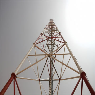 30 metri galvanizzato 3 gambe torre di sostegno tubulare acciaio telecom torre reticolare