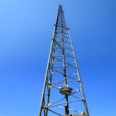 30 metri galvanizzato 3 gambe torre di sostegno tubulare acciaio telecom torre reticolare