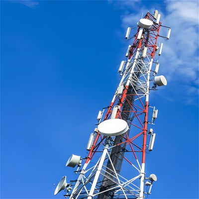 Telecom Tubular 3 Legged Antenna Torre Autoportante Telecom Gattice Torre Q345 / Q235