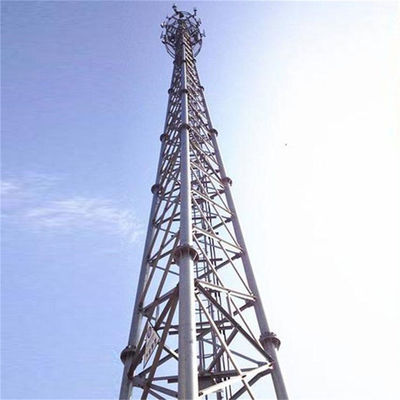 Telecom Antenna Rete Wifi GSM Torre cellulare di autosufficienza Torre di comunicazione cellulare tubolare a 3 zampe