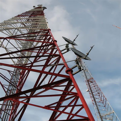 Telecom Antenna Rete Wifi GSM Torre cellulare di autosufficienza Torre di comunicazione cellulare tubolare a 3 zampe