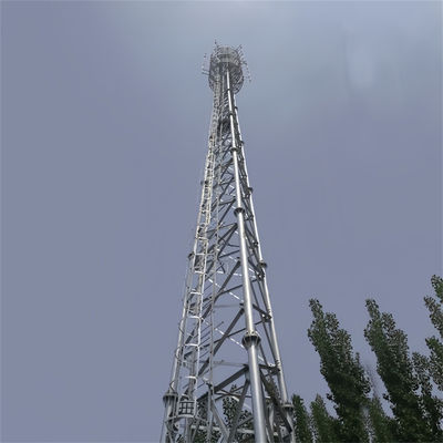 Tubo galvanizzato a caldo Tubo tubulare torre di antenna auto-supportabile struttura reticolare torre di trasmissione