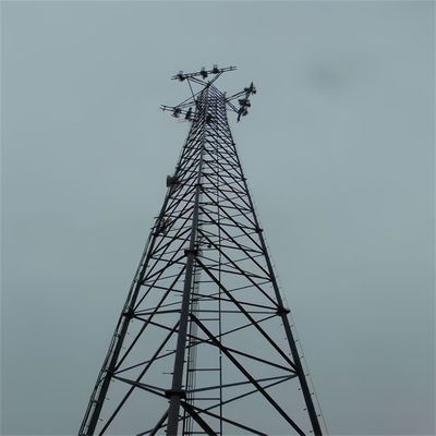 Telecom triangolare Tubulare Autoportante Antenna Mastello HDG 3 gambe Torre a reticola di acciaio