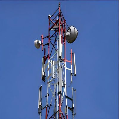 Acciaio reticolato 5G Wifi Telecomunicazione Antenna tubolare Torre 3 Legged