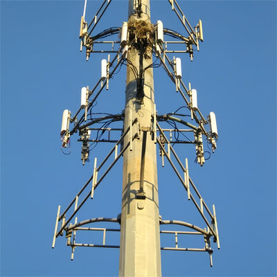 Prezzo autosufficiente Wifi Telefono cellulare a lungo raggio Piattaforma di lavoro Microonde Antenna di acciaio Monopole Torre