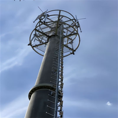 Comunicazione Radiodiffusione Telecomunicazione Monopolio Torre di antenna ASTM A123/ ISO 1461