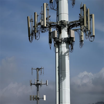 20 Meter 25 30 Meter Antenna Telecom Acciaio Monopole Torre Q345B / A572 Materiale
