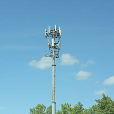 Piattaforma di lavoro Wifi professionale a lungo raggio a microonde monopolio auto-supporto torre di antenna