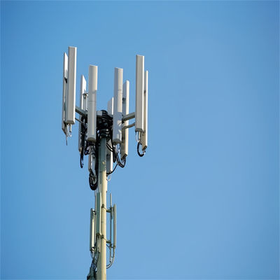 Struttura in acciaio ad alto autoappoggio torre di comunicazione monopolio 20m 30m 40m singolo tubo polo rotondo GSM