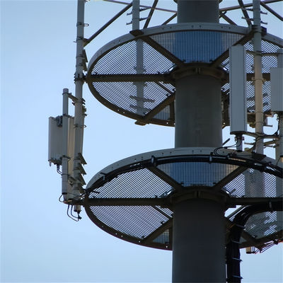 Torre di comunicazione monopolo GSM con palo tondo 20m