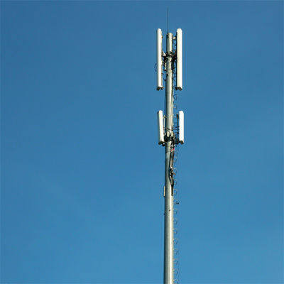 Monopolio della torre del mastello di telecomunicazione galvanizzato a caldo di 30 metri Q345B/A572 Materiale