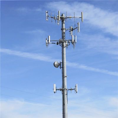 Telecomunicazioni Wifi Stazione base GSM portatile Torre Monopole 30 metri Microonde Trasmissione di guida d'onda