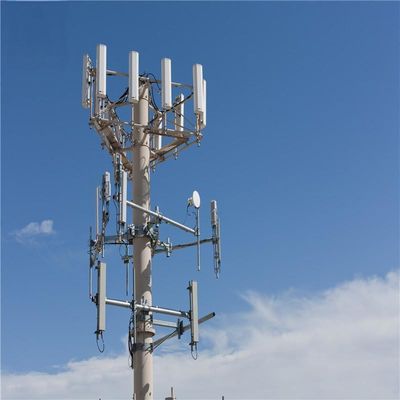 Torre di mastello di antenna pesante Monopole 15 metri 9m 10m 12m Monopole Torre d'acciaio