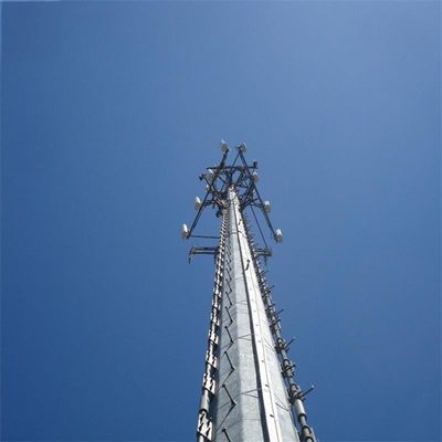 Torre di mastello di antenna pesante Monopole 15 metri 9m 10m 12m Monopole Torre d'acciaio