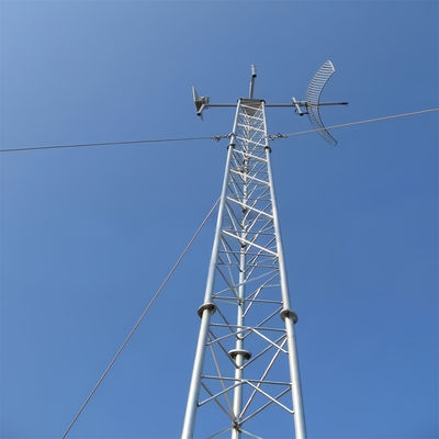Comunicazione wireless Telecom Ferro Guyed Polo Torre 5g Radio Antenna Wifi Isp Internet Torre in vendita