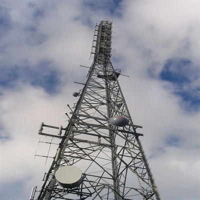 Telecom Supported Triangular Mast Design Galvanizzato Wire Tower Galvanizzato Acciaio Reticolo Tubulare
