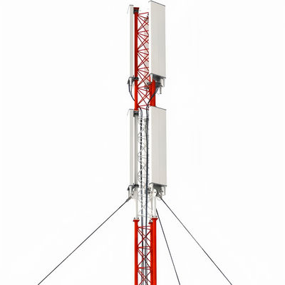 Galvanizzato Acciaio tubolare Antenna radio Guidato Torre cellulare Mast ASTMA123