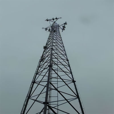 Galvanizzato Acciaio tubolare Antenna radio Guidato Torre cellulare Mast ASTMA123