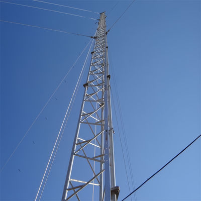 Galvanizzato Acciaio tubolare Antenna radio Guidato Torre cellulare Mast ASTMA123