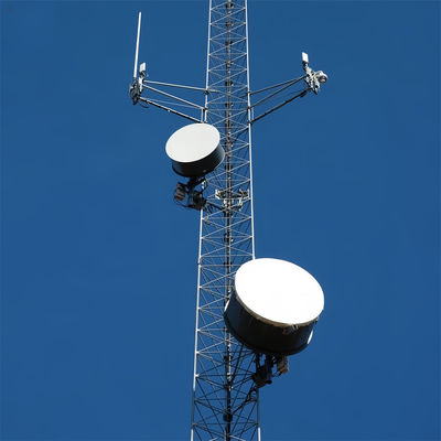 Rete a 3 gambe Radio 5G Antenna a filo galvanizzato Torre triangolare acciaio galvanizzato