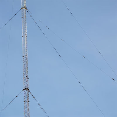 100 Meter Q345 Q235 Q420 Struttura in acciaio Torre a poli con galleggiamento Antenna angolare reticolare Polo di comunicazione Mastello Torre di telecomunicazioni