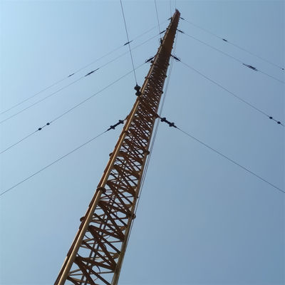 100 Meter Q345 Q235 Q420 Struttura in acciaio Torre a poli con galleggiamento Antenna angolare reticolare Polo di comunicazione Mastello Torre di telecomunicazioni