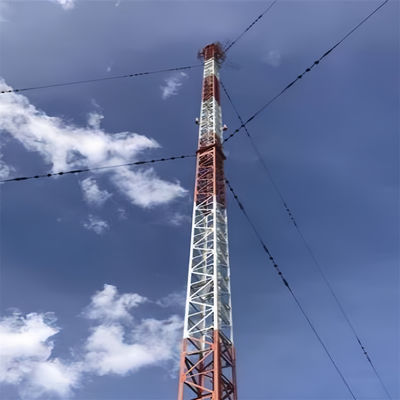 100 Meter Q345 Q235 Q420 Struttura in acciaio Torre a poli con galleggiamento Antenna angolare reticolare Polo di comunicazione Mastello Torre di telecomunicazioni