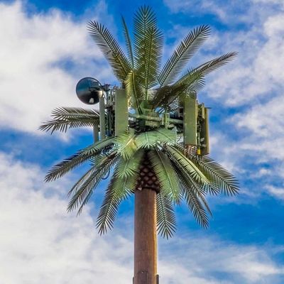 Personalizzazione 20m-50m Comunicazione Monopolio Artificiale Albero Torre cellulare Telecom Palm Bionic Disguise Albero Polo Torre