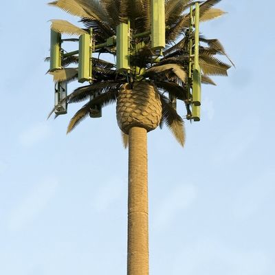 Torre di monopolio di telecomunicazione bionica galvanizzata / torri cellulari artificiali a albero