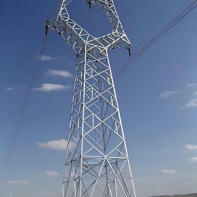 33 KV a 110 KV Torre di trasmissione di potenza Angolo Torre di ferro 30-180 km/h Velocità del vento