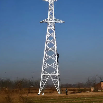 Struttura della sottostazione Torre elettrica ad alta tensione Galvanizzato Pylon Line Pole di trasmissione Retice Torre angolare in acciaio In vendita