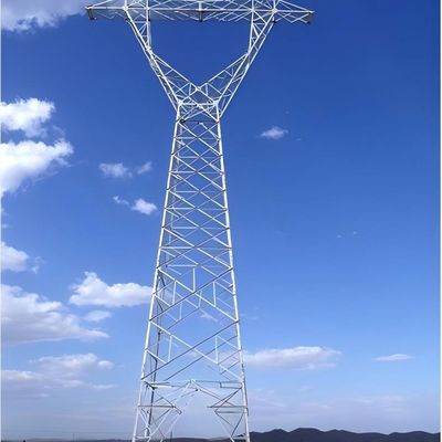 110 Kv Torre Galvanizzata Grandi linee elettriche a fianco Torri Linea di trasmissione a tubo singolo Torri monopolio