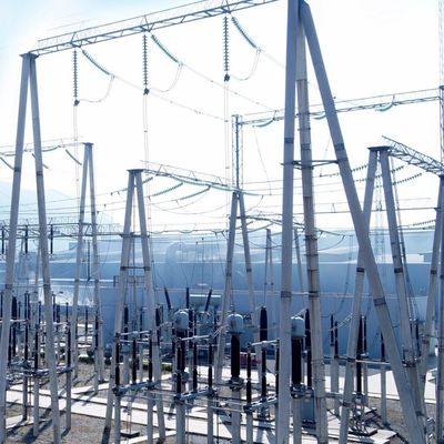 Torre elettrica ad alta tensione ad angolo di ferro Velocità del vento 30-180 Km/h Torre di trasmissione 132kv