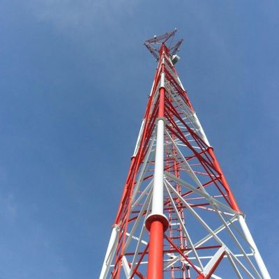 3 gambe tubo a gambe tubo tubolare di acciaio autoportante galvanizzato a caldo telecomunicazione comunicazione torre cellulare