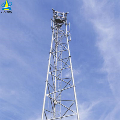 Telefono cellulare di comunicazione in acciaio rotondo torre a reticolo autoappoggiabile antenna tubolari mastro 3 gambe