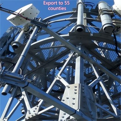 Torre angolare in acciaio a 3 zampe Torre di comunicazione Q355 Acciaio 28m Rete mobile Regioni costiere resistenti al vento