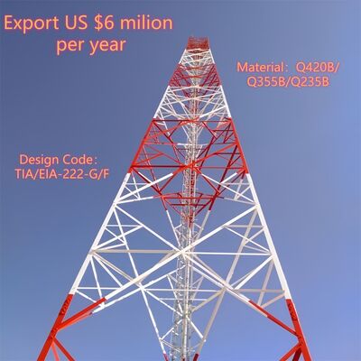 5 10 15 20 25 30 M Autoportante Acciaio angolare galvanizzato Torre a 3 zampe