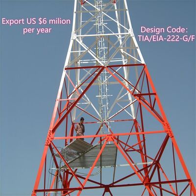 20 30 40M 4 gambe angolare reticola di acciaio resistente 5G Wifi cellulare segnale di amplificazione torre di telecomunicazione